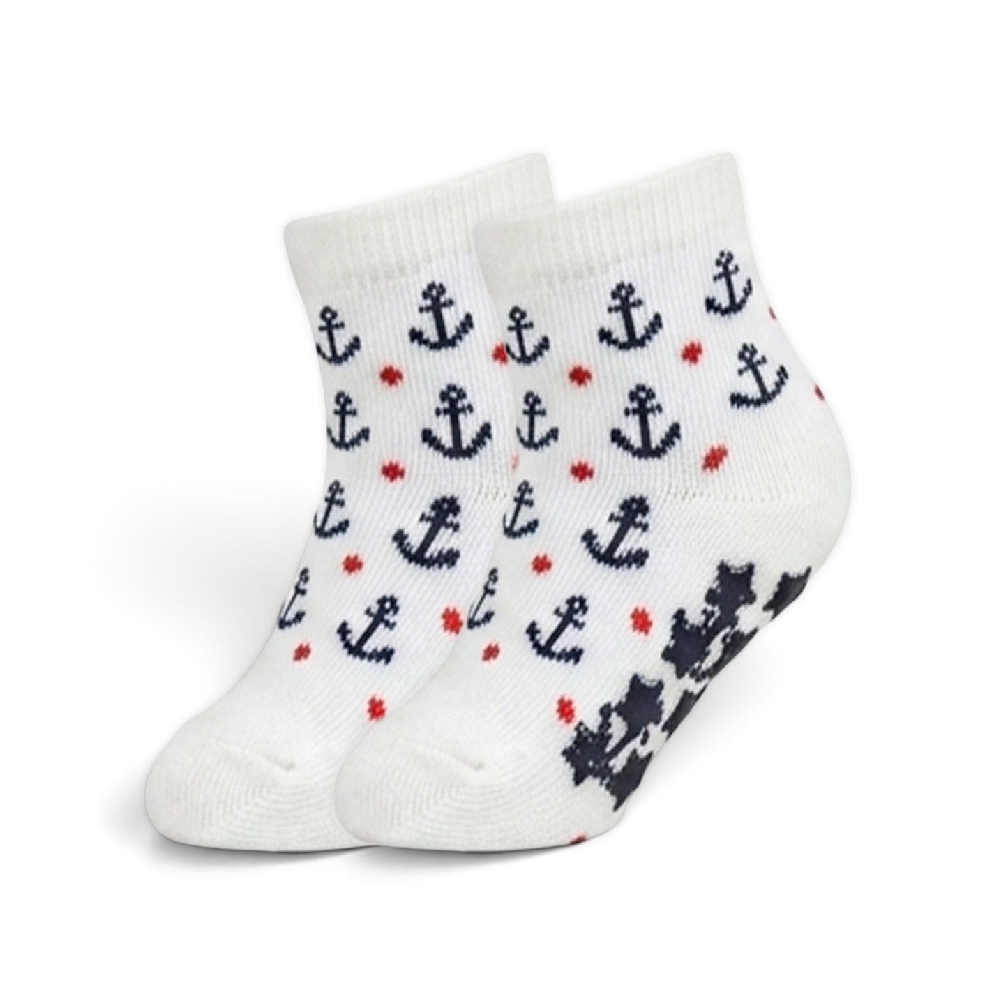 NAUTICAL ANCHOR GRIP BOY SOCKS PK-5