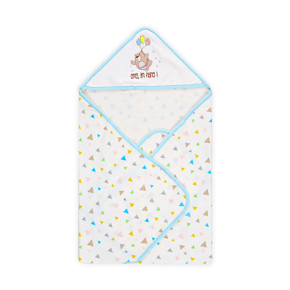 WRAPING SHEET SKY BLUE BEAR
