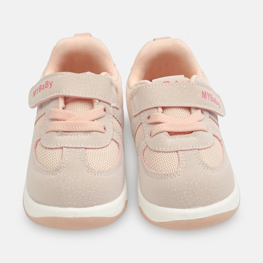 GIRLS SOFT PINK SPORTY JOGGERS