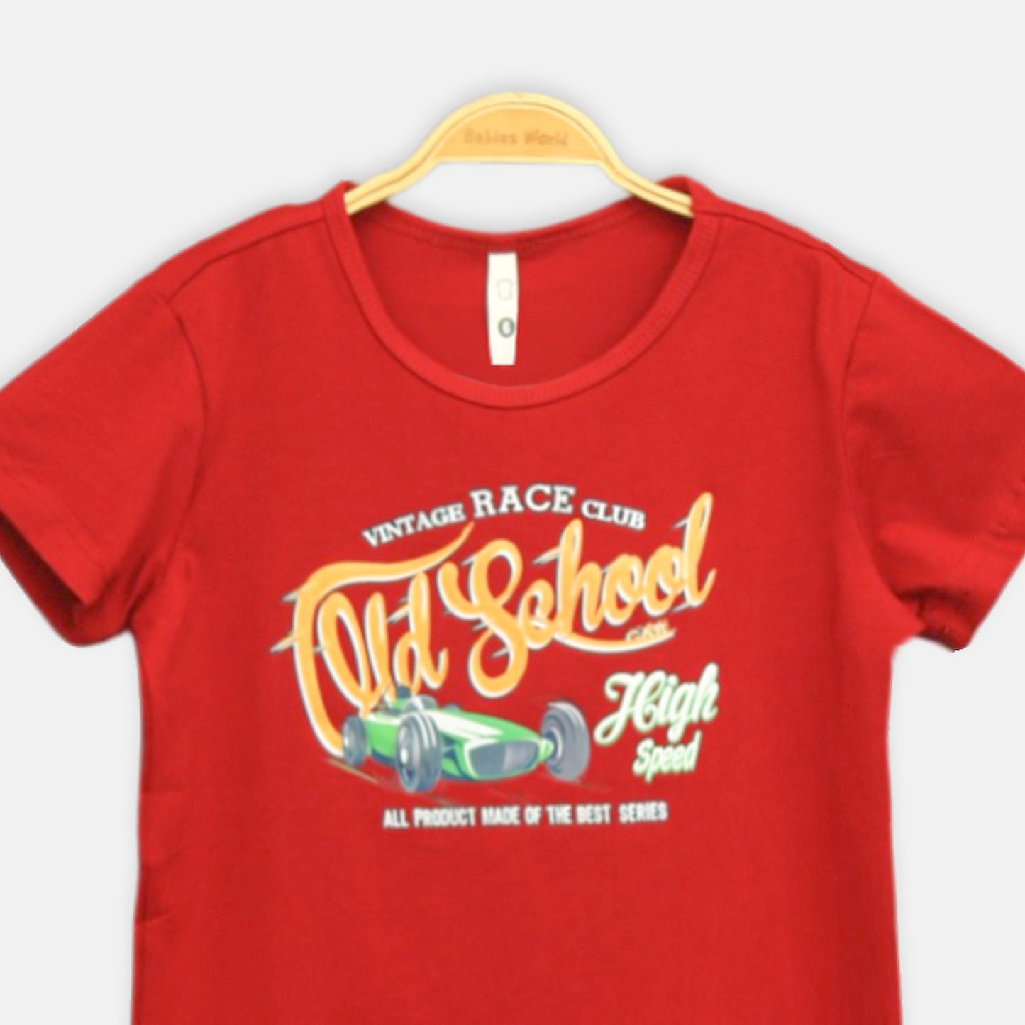 Red Vintage Race Club Tee