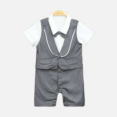 Grey Gentleman Romper