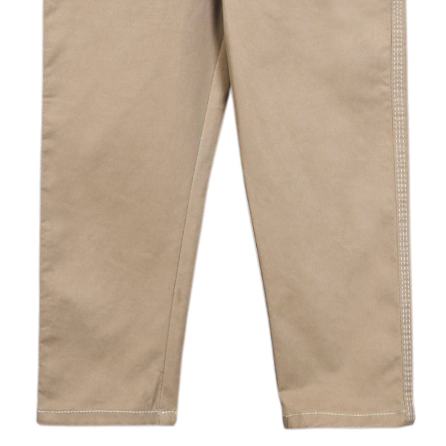 KHAKI STRIPED WAIST PANT