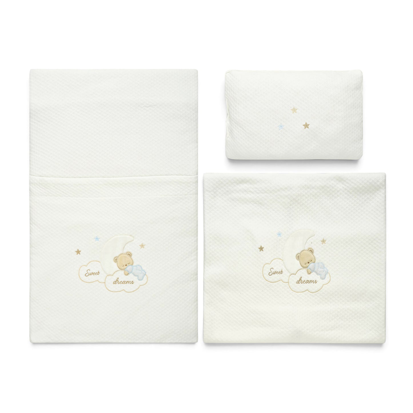 DREAMY BEAR 2-IN-1 WHITE SLEEPING SET