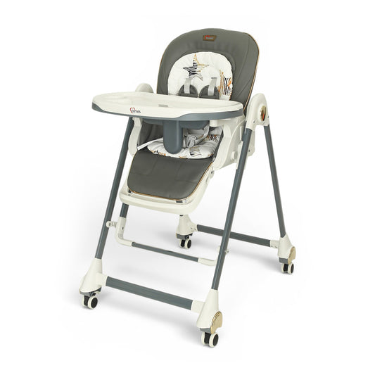 TINNIES BABY HIGH CHAIR W/SWING - GREY