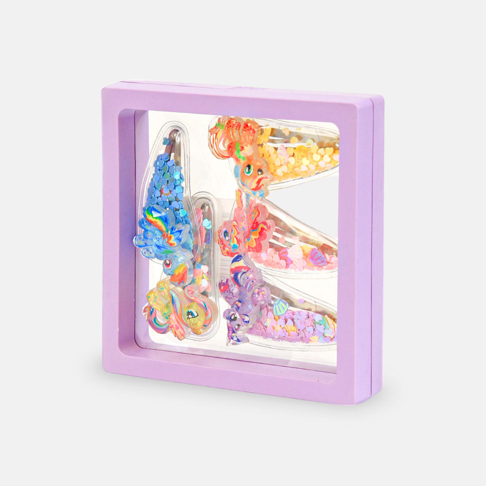 HAIR CLIPS PK-5 MAGICAL PONY