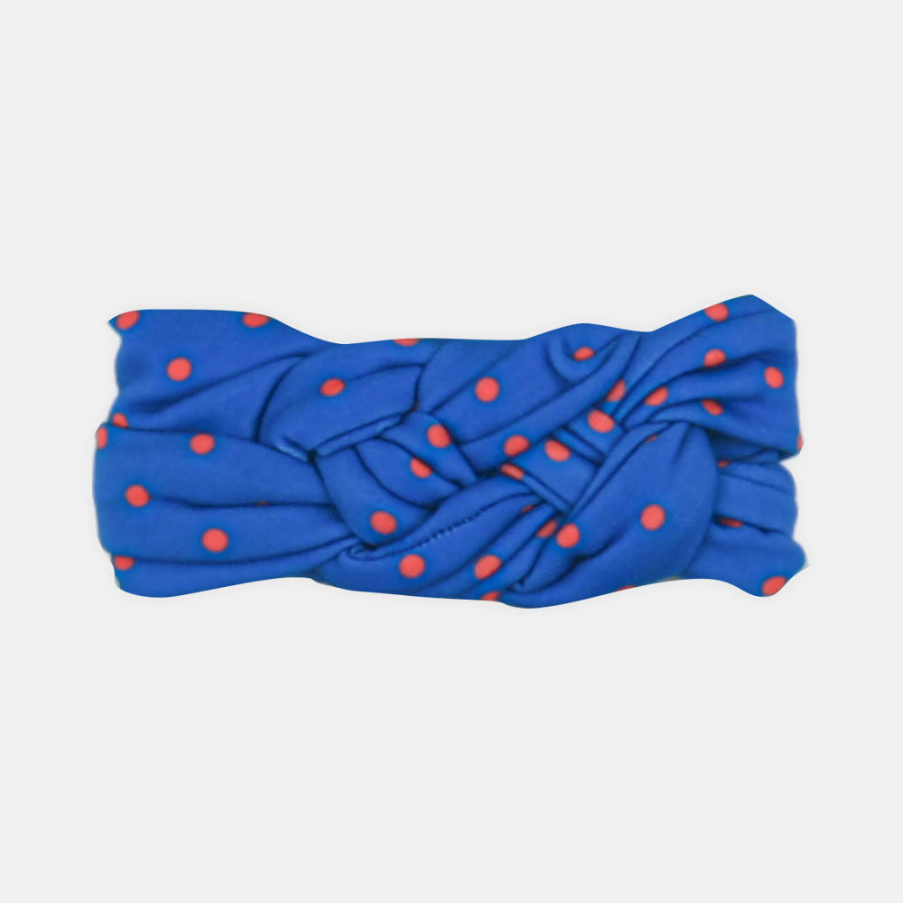HEAD BAND PK-3 BLUE POLKA DOT