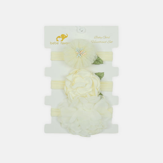 HEAD BANDS PK-3 CREAM