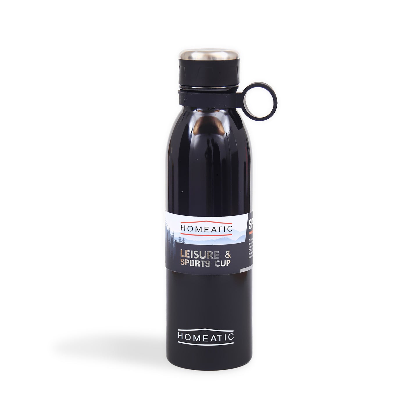STEEL WATER BOTTLE 750 ML BLACK