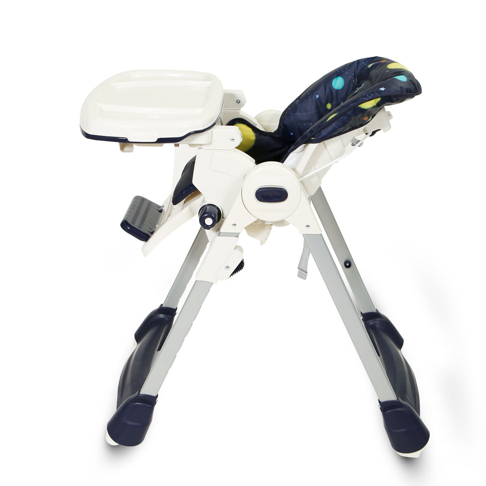 BABY ADJUSTABLE HIGH CHAIR-BLUE PLANET