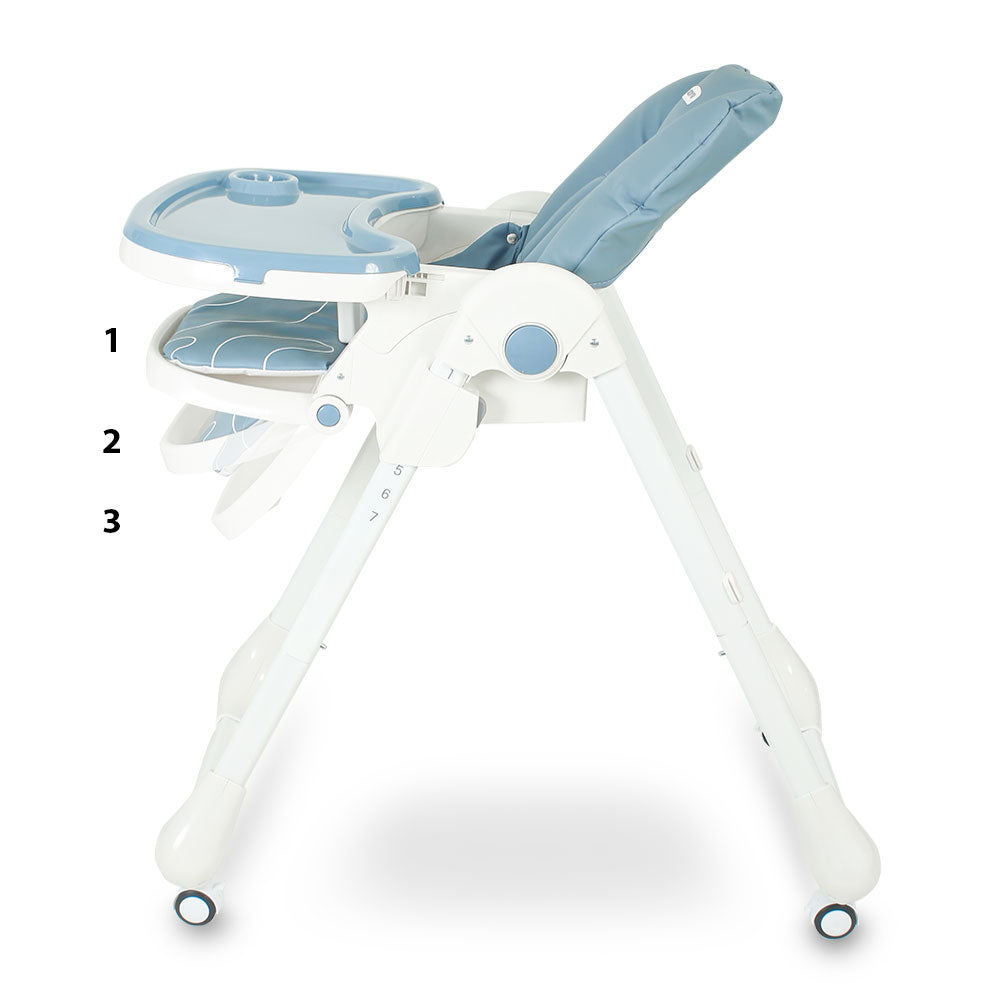 BABY ADJUSTABLE HIGH CHAIR - BLUE