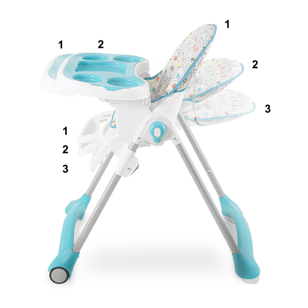TINNIES BABY HIGH CHAIR BLUE