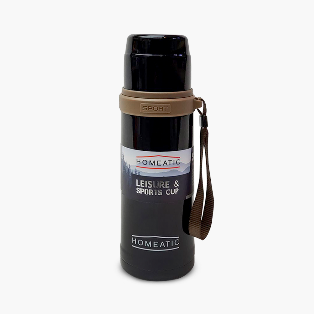 STEEL WATER BOTTLE 600 ML BLACK
