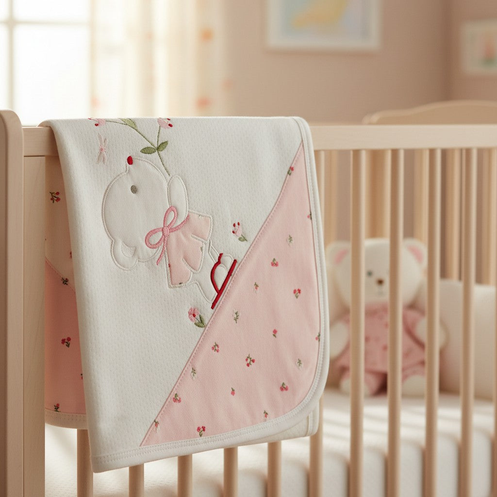 FLORAL TEDDY PATCHED WRAPPING SHEET