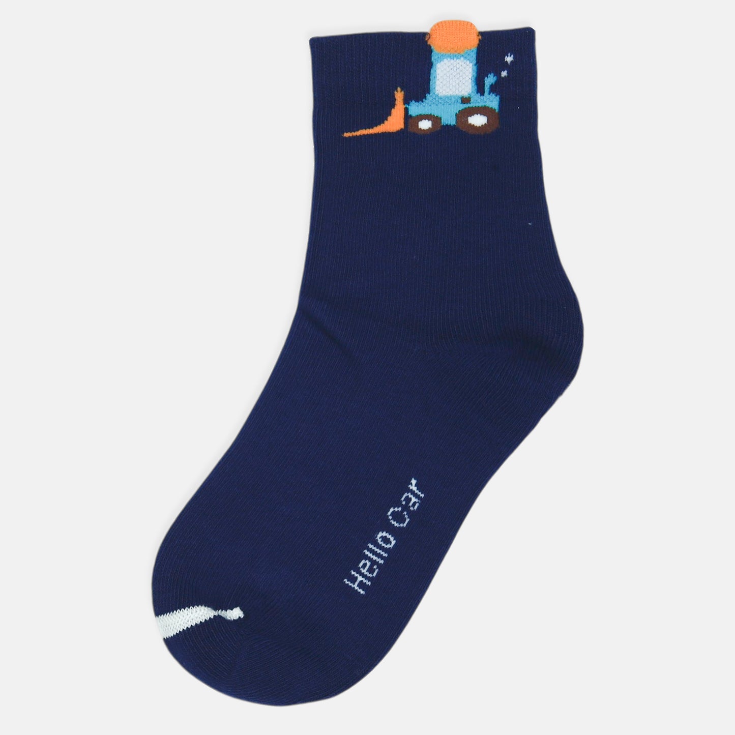 BOY SOCKS MIDNIGHT DINO EMBLEM