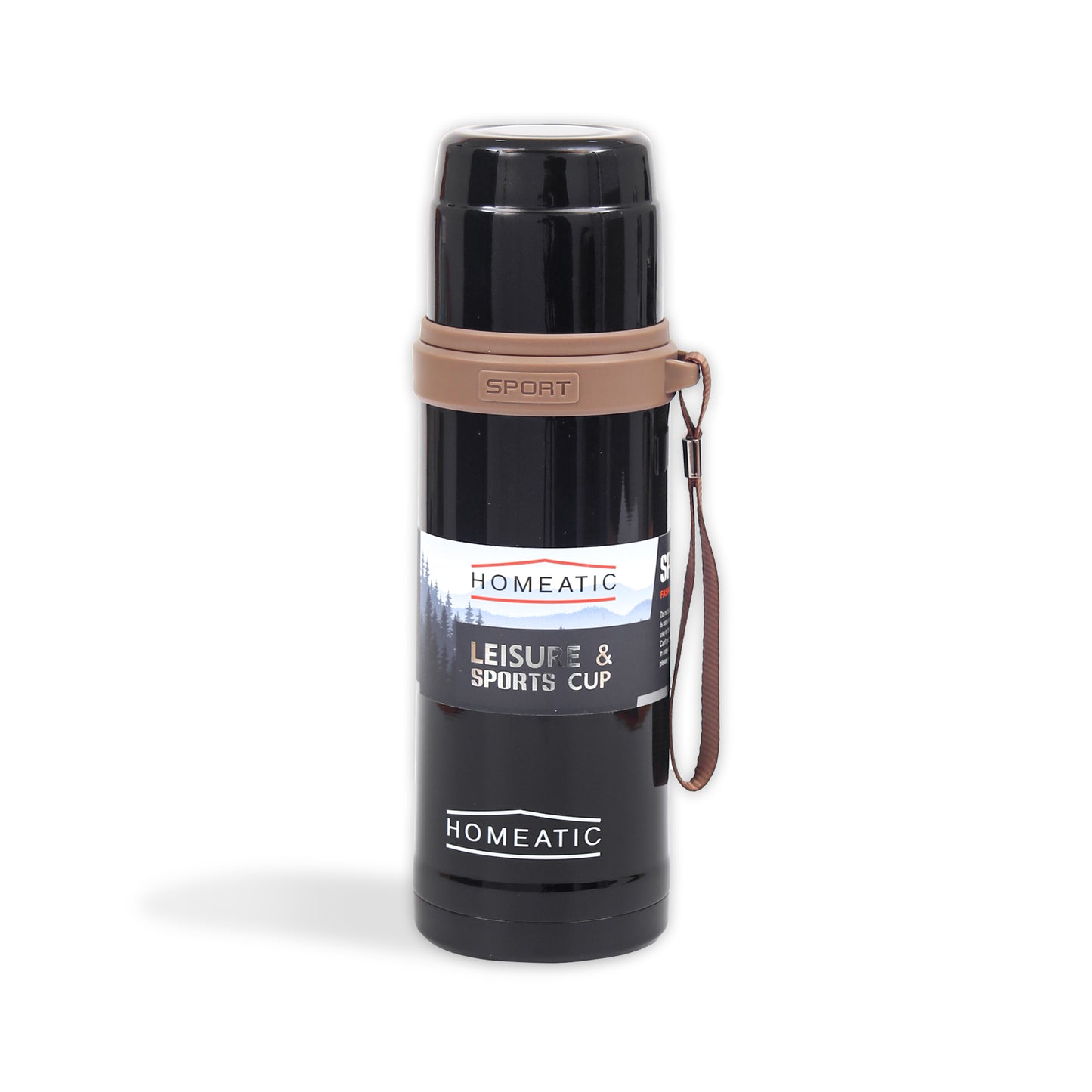 STEEL WATER BOTTLE 600 ML BLACK