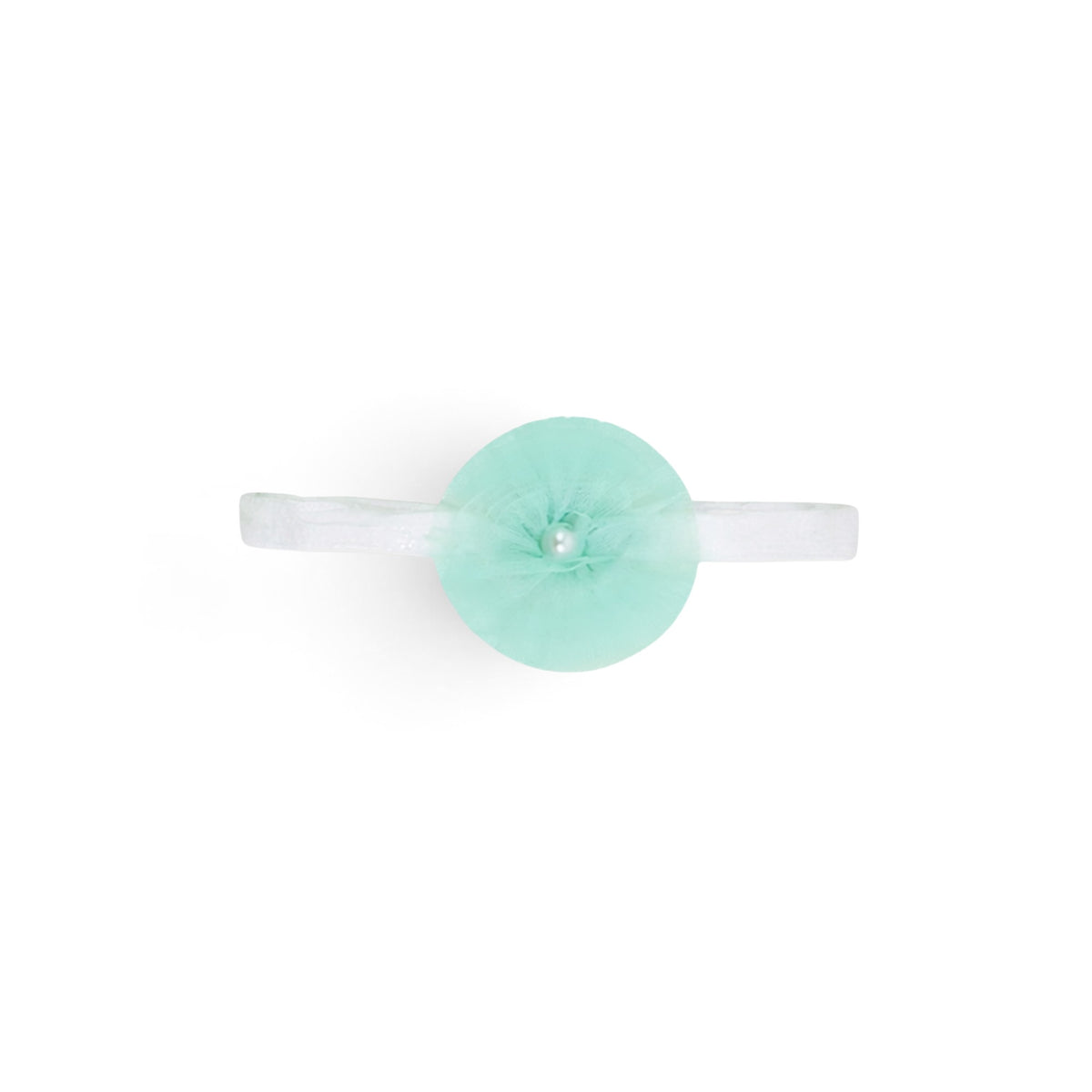 BABY GIRL MINT GREEN TULLE PARTY DRESS WITH HEADBAND