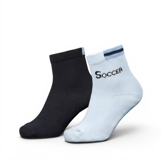 COTTON BLEND ANKLE BOY SOCKS PK-2