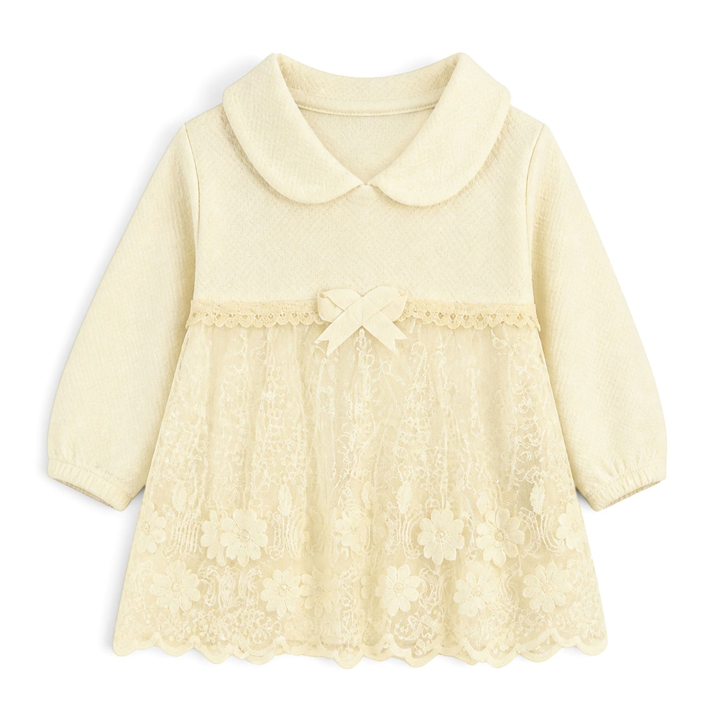 CREAM LACE-ACCENTED BABY GIRL GIFT SET