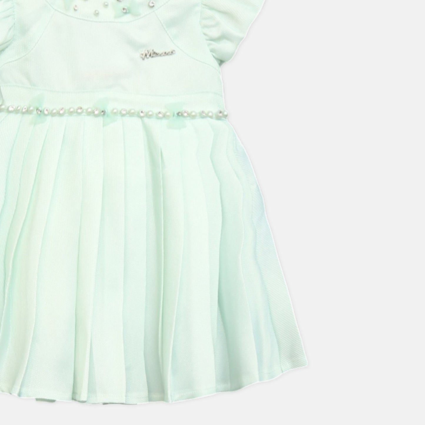 Mint Green Pleated Frock