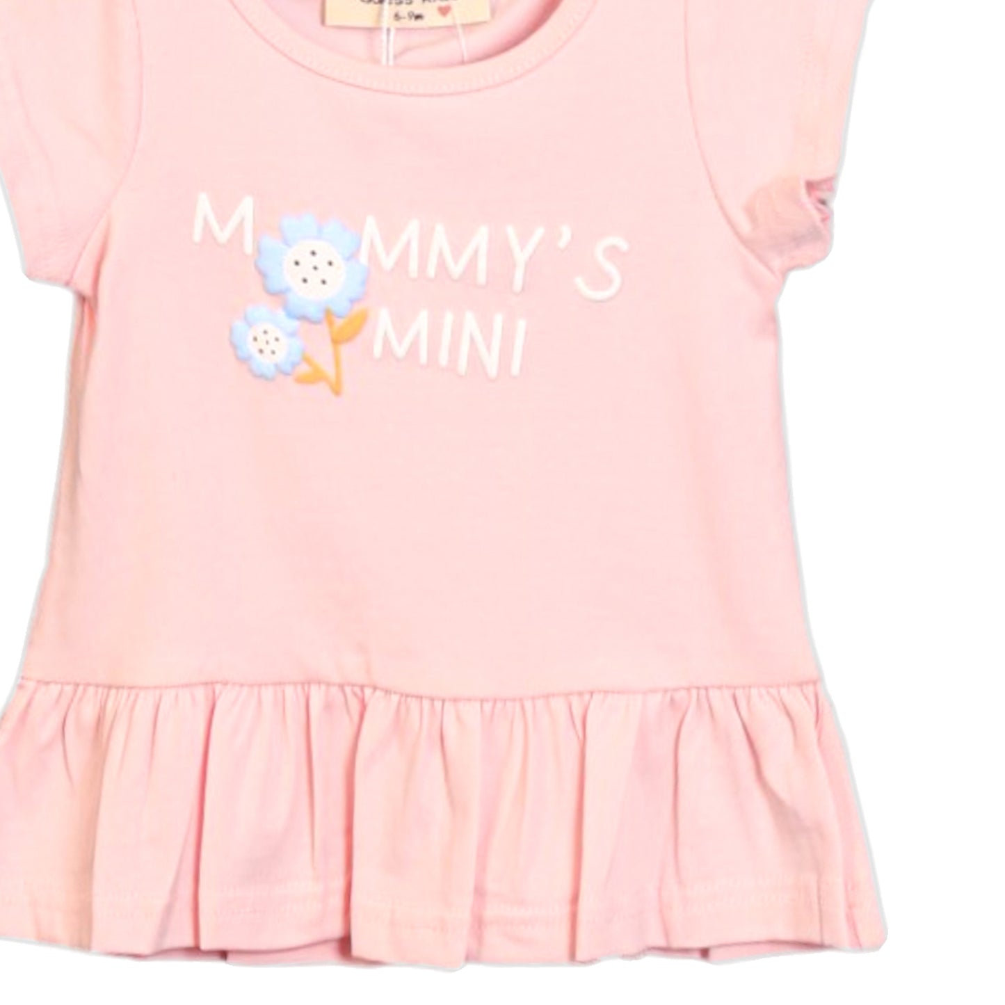 MOMMY'S MINI PINK PEPLUM T-SHIRT