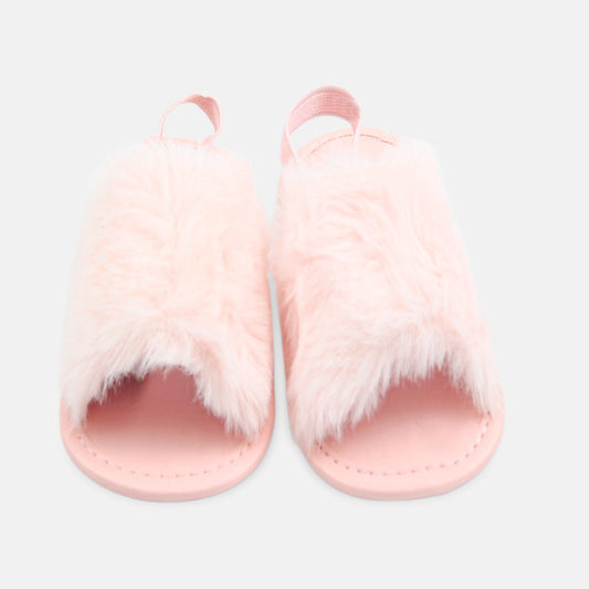 Baby Pink Furry Step Prewalkers
