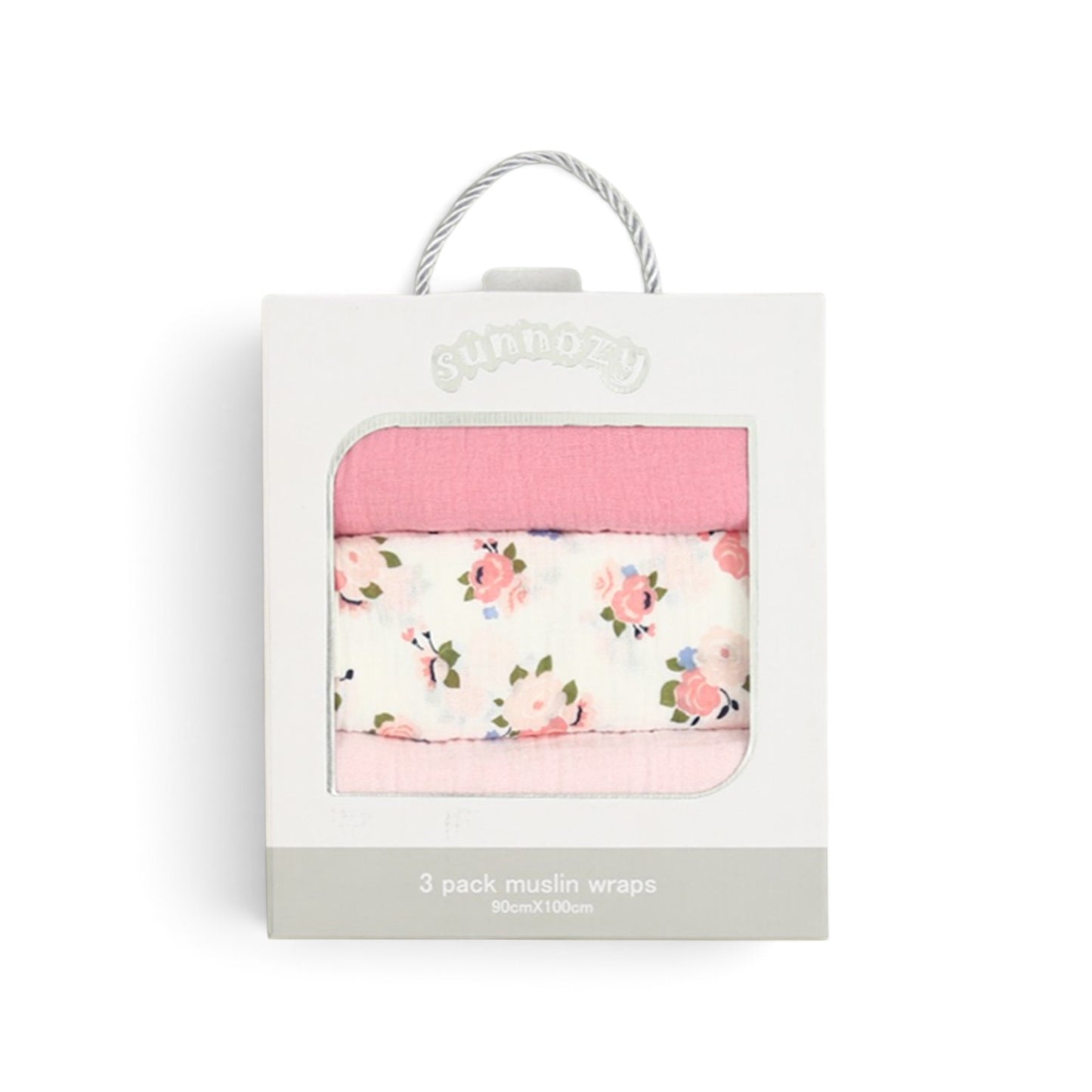 PINK FLORAL ASSORTMENT WRAPING SHEET MUSLIN PK-3
