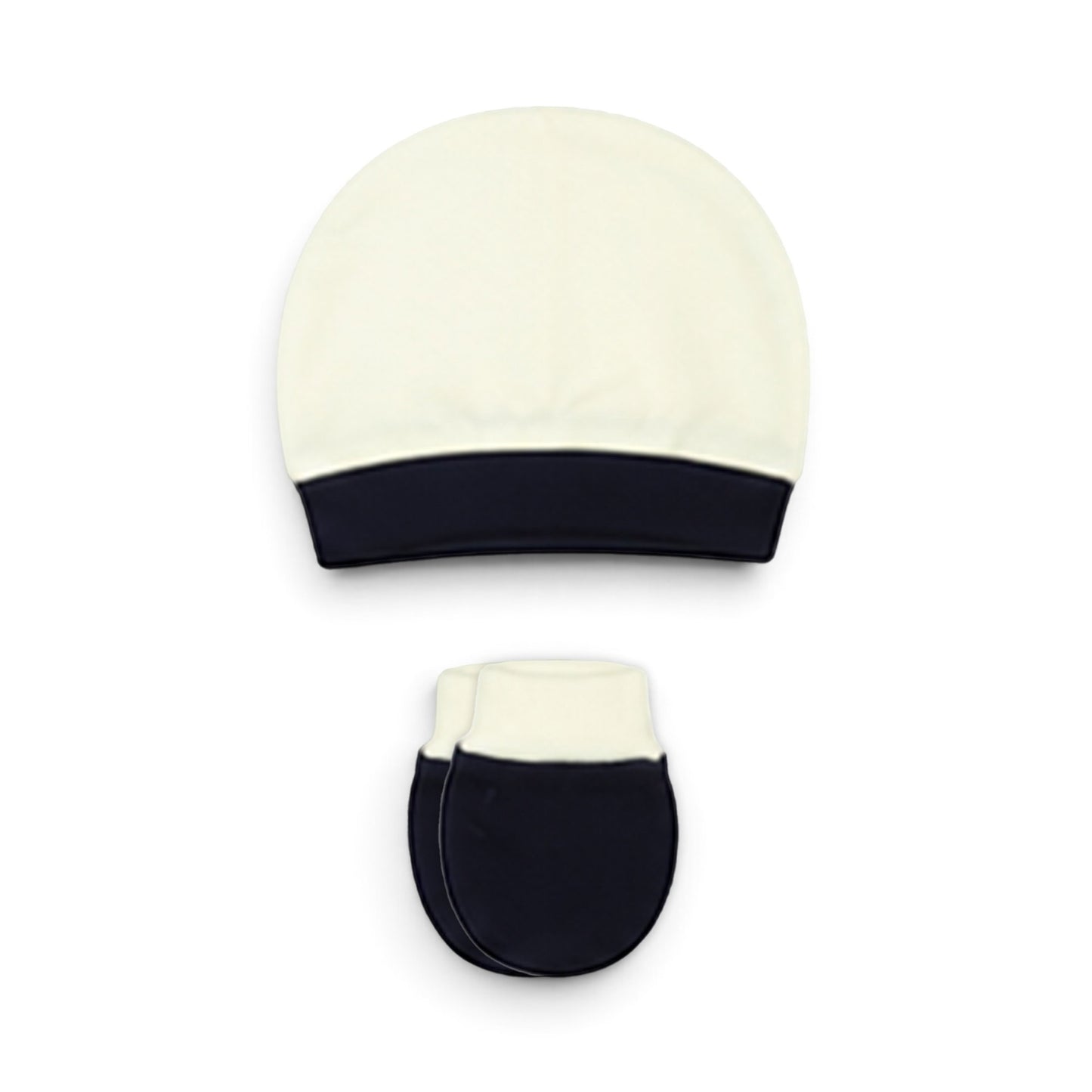 CREAM AND NAVY BLUE VEST BABY BOY GIFT SET