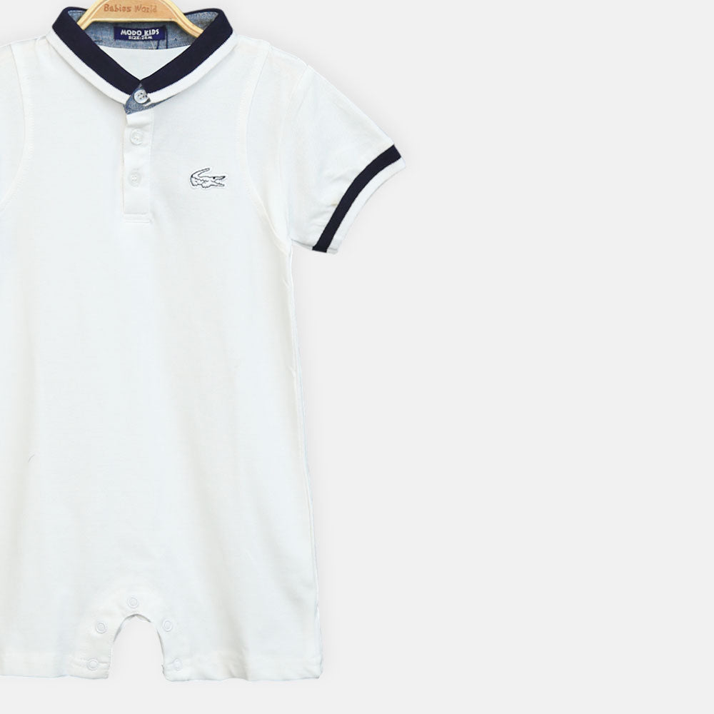 Black Polo Boy Romper