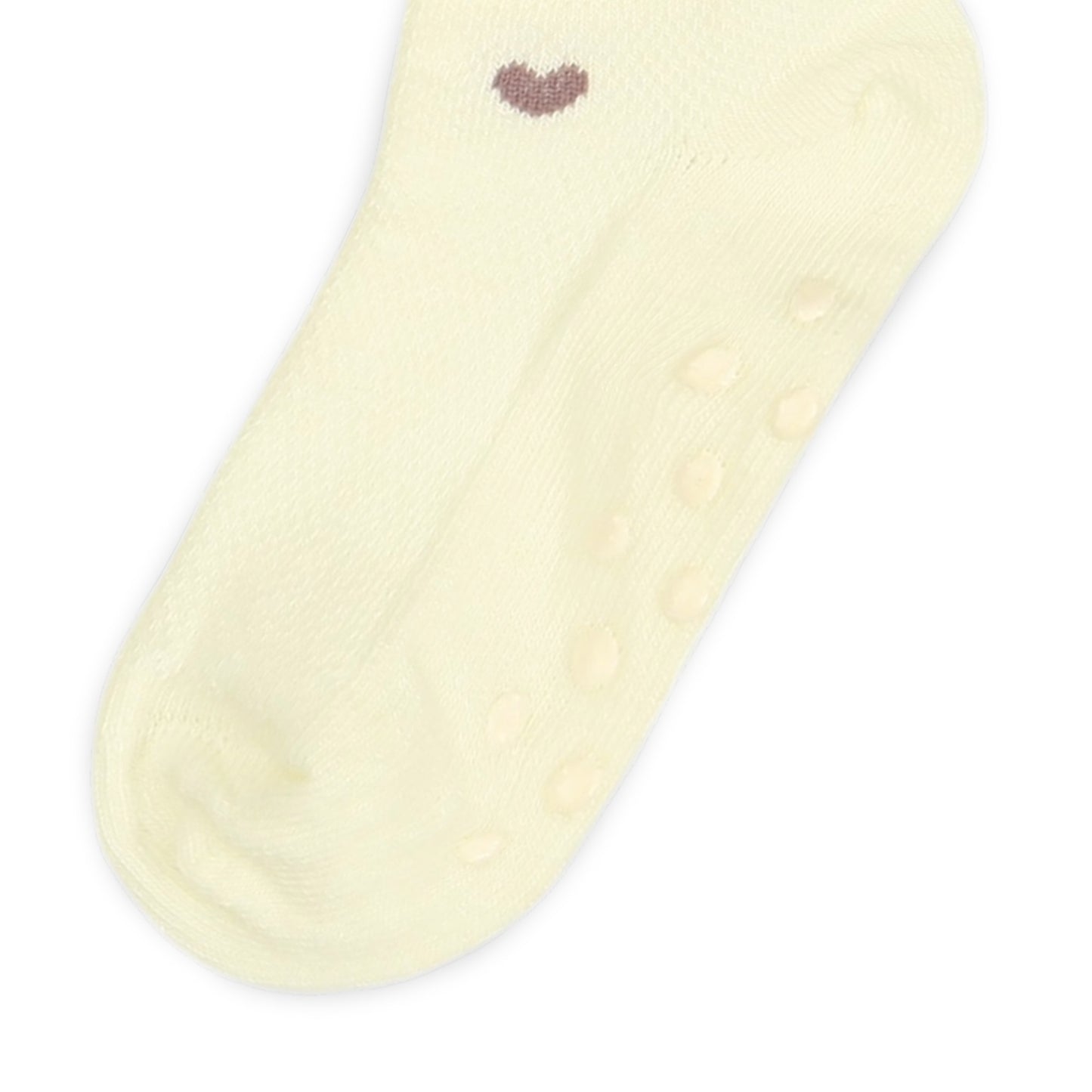 ROSE PINK AND WHITE GRIP GIRL SOCKS PK-2