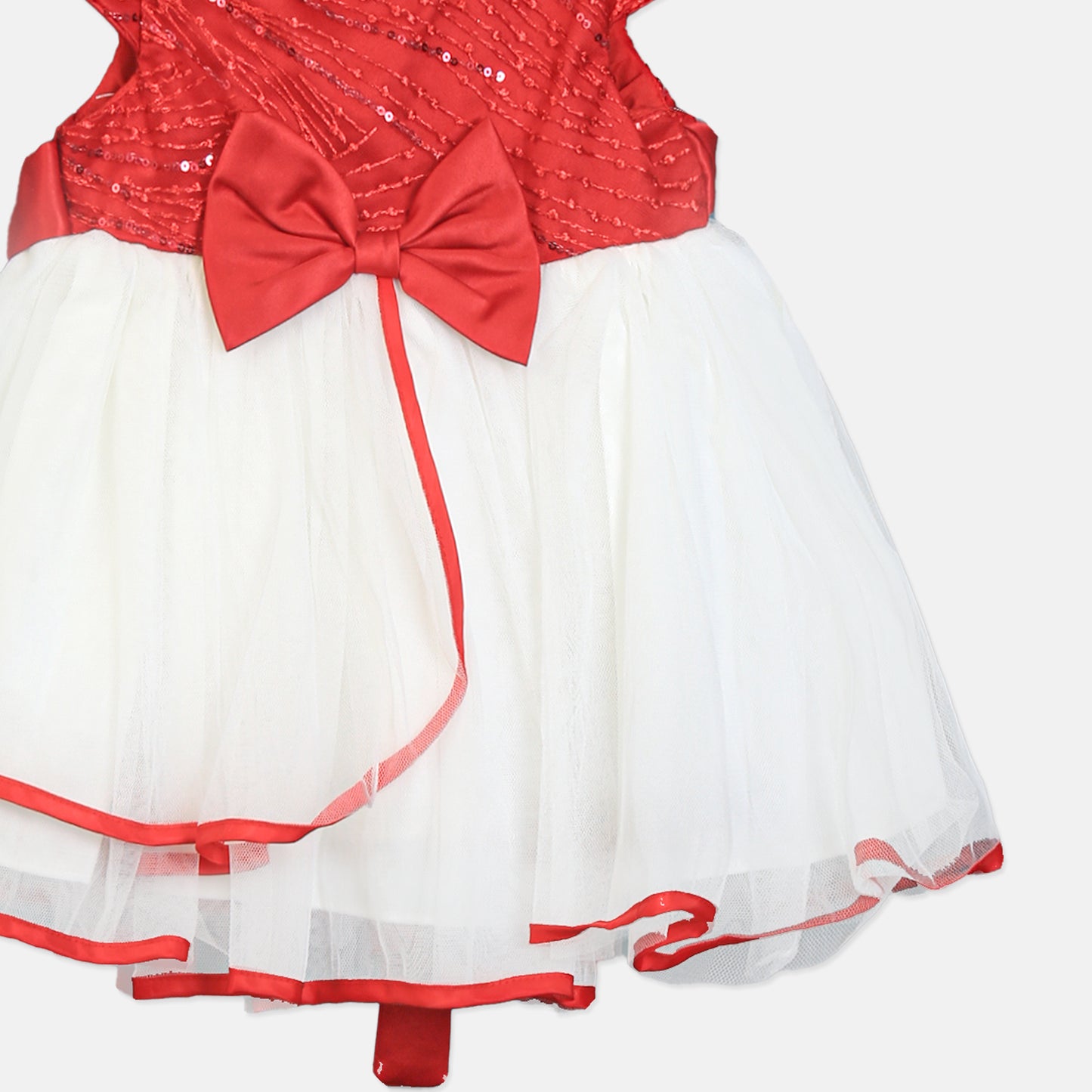 RED RADIANCE PARTY FROCK