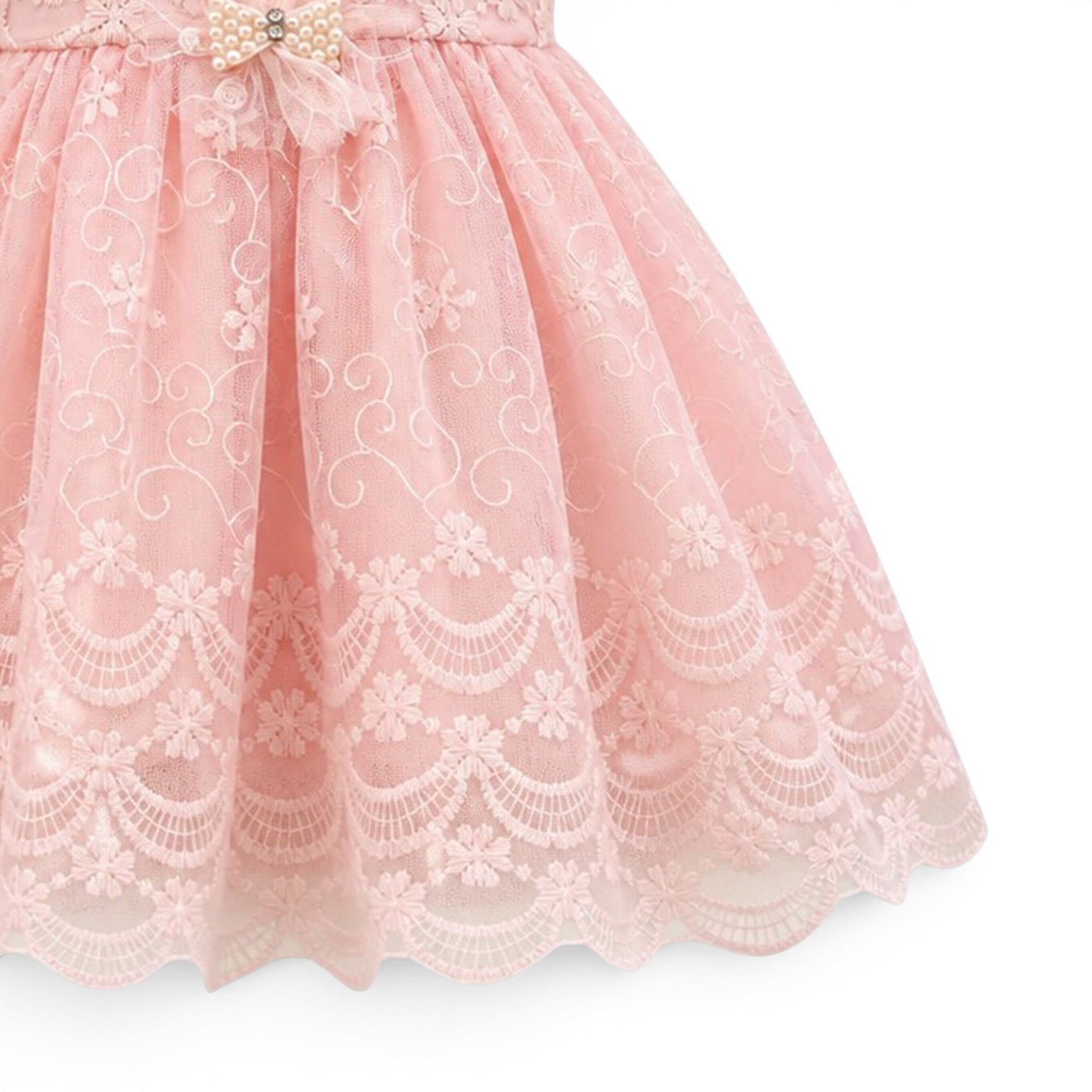 PINK LACE BABY GIRL FANCY FROCK GIFT SET
