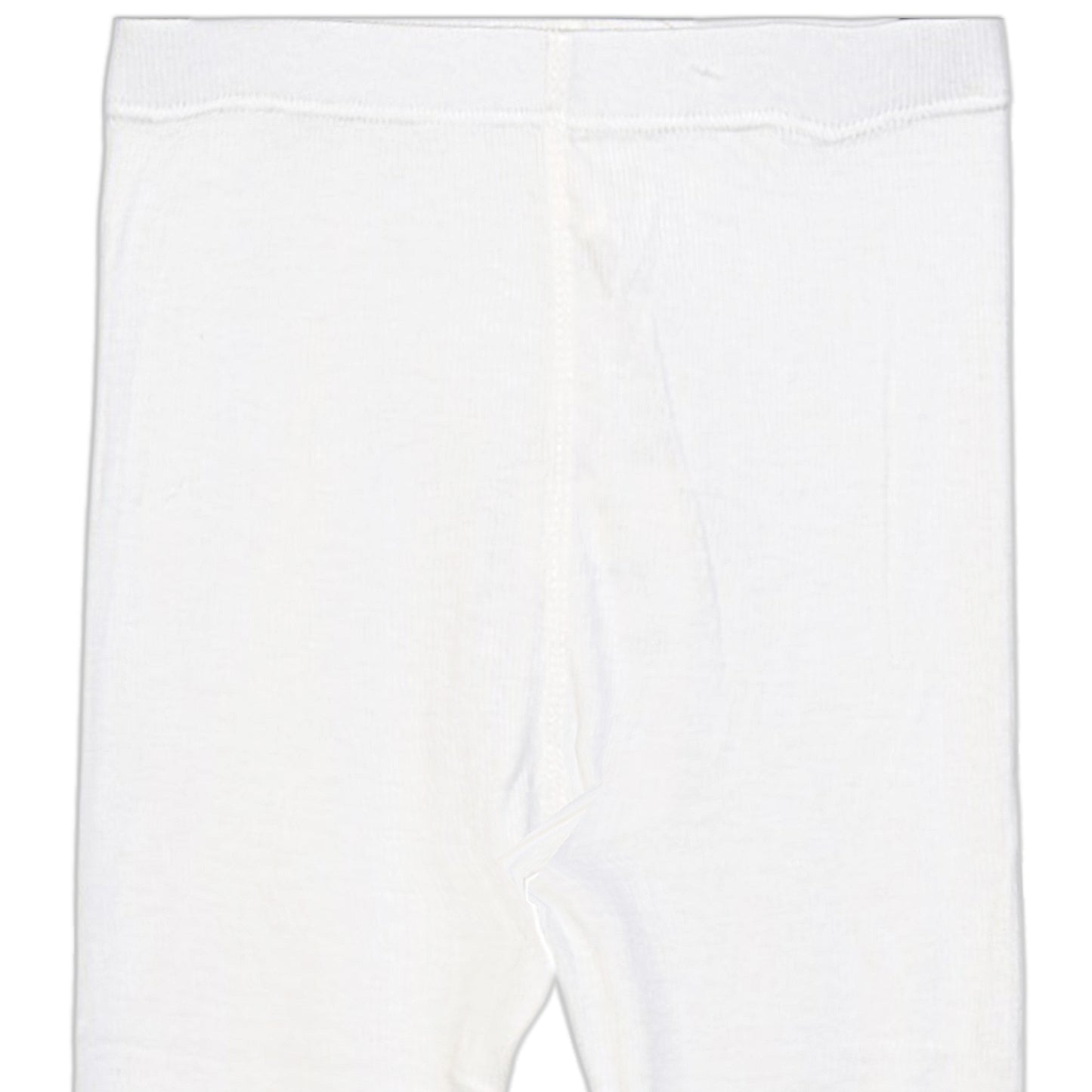 WHITE RIBBED BOW TROUSERS