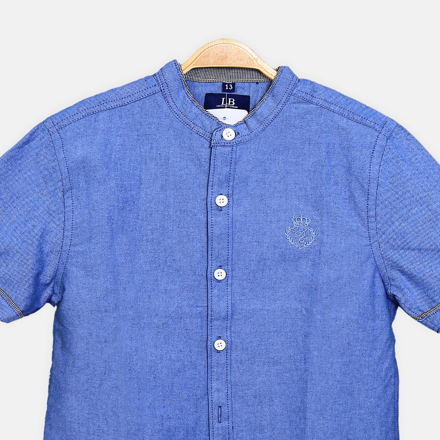 COOL BLUE MANDARIN SHIRT