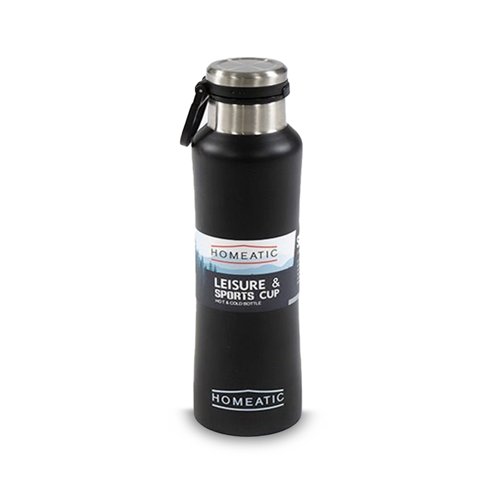 STEEL WATER BOTTLE 550 ML BLACK