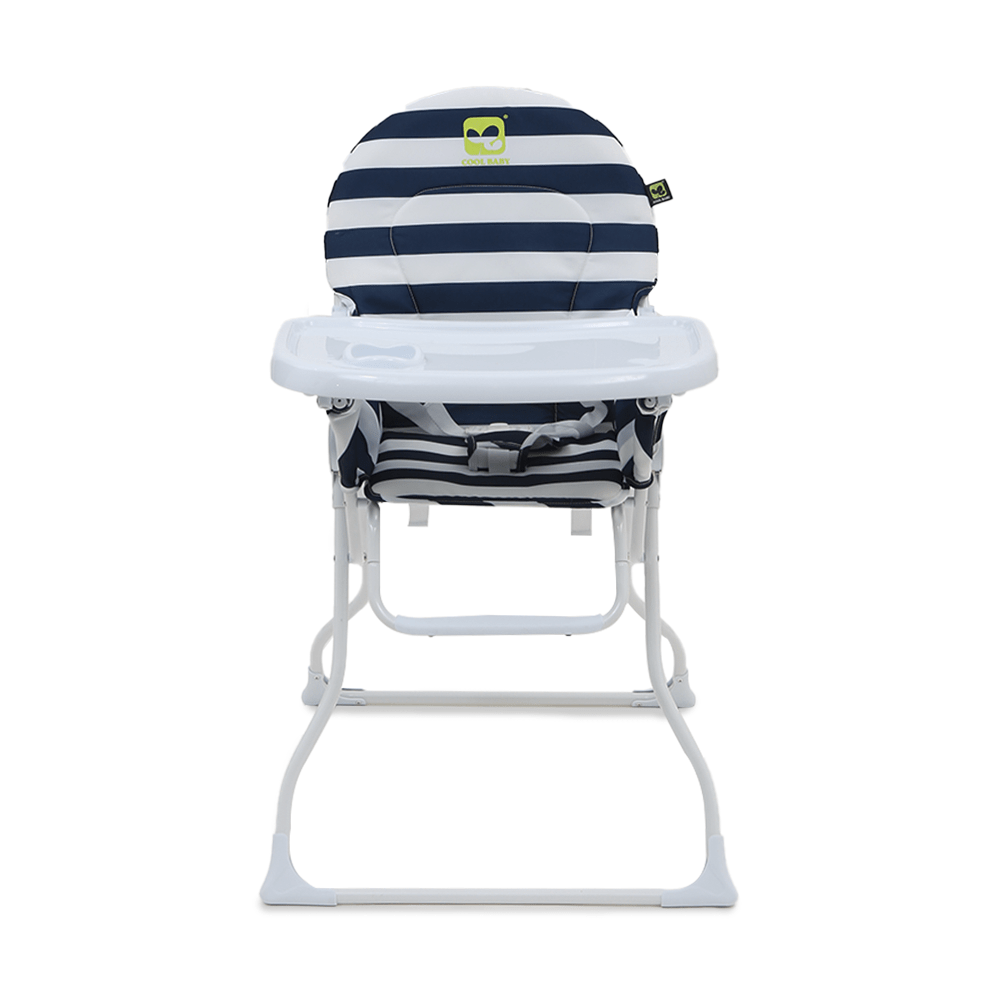 BABY HIGH CHAIR BLUE STRIPES