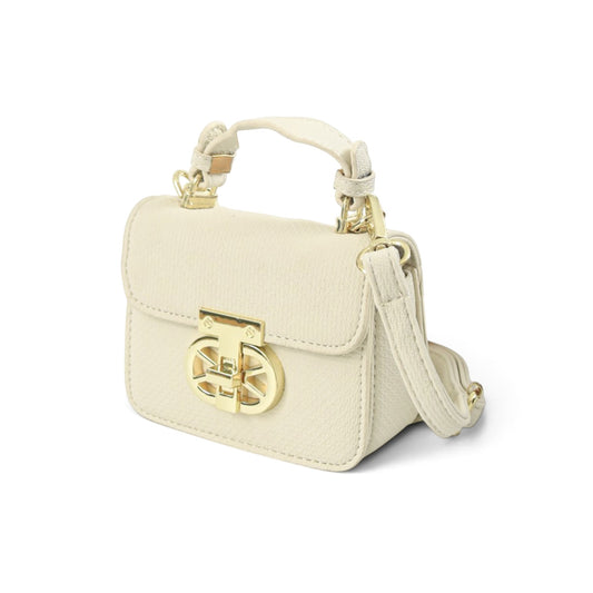 Chic White Top-Handle Mini Bag