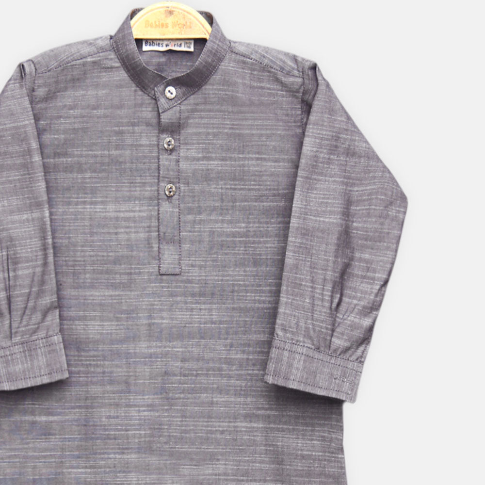 KAMEEZ PAJAMA GREY COTTON