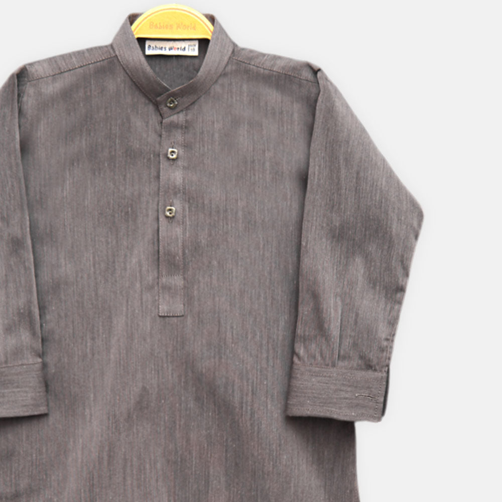 KAMEEZ PAJAMA GREY COTTON