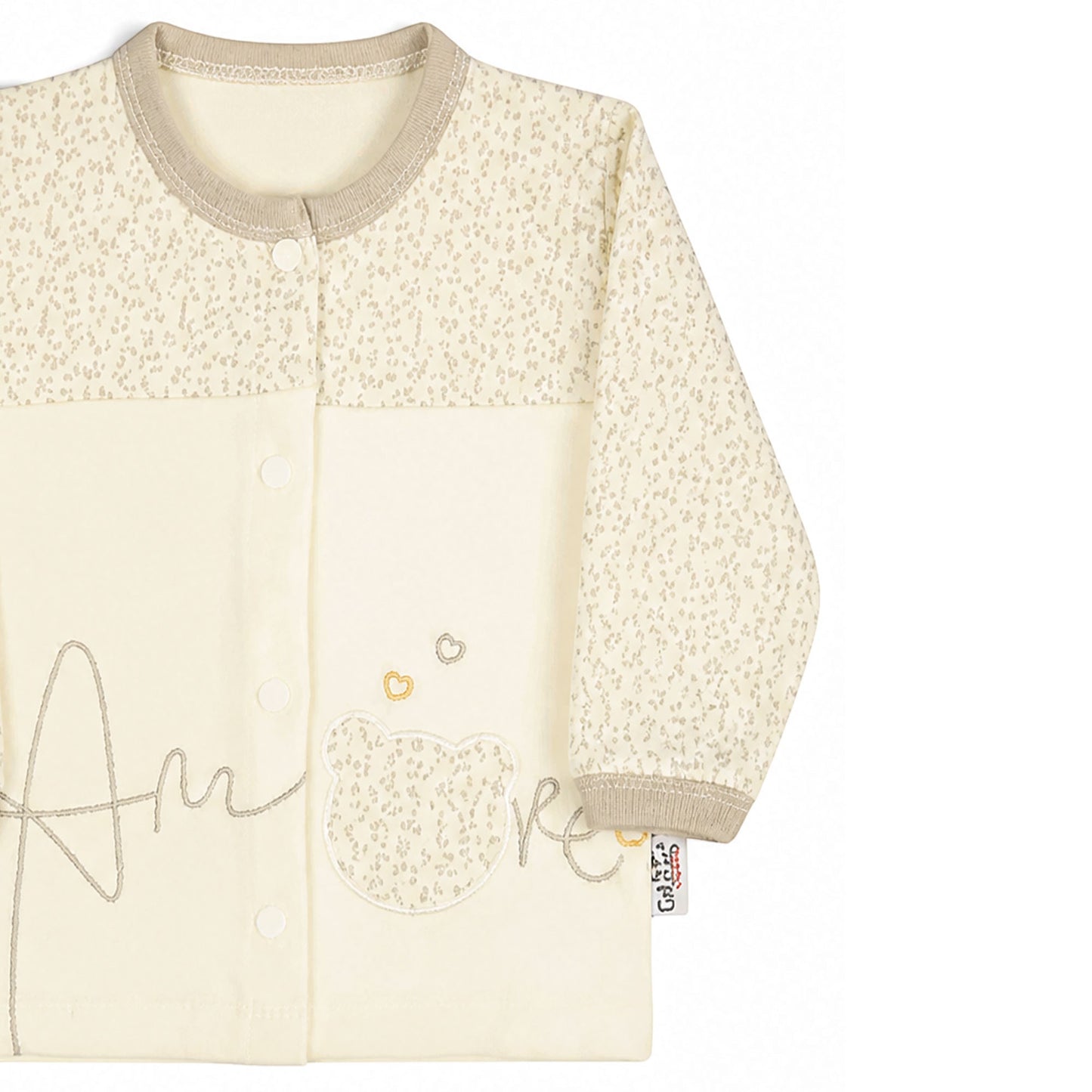 BEIGE "AMORE" BEAR BABY BOY GIFT SET