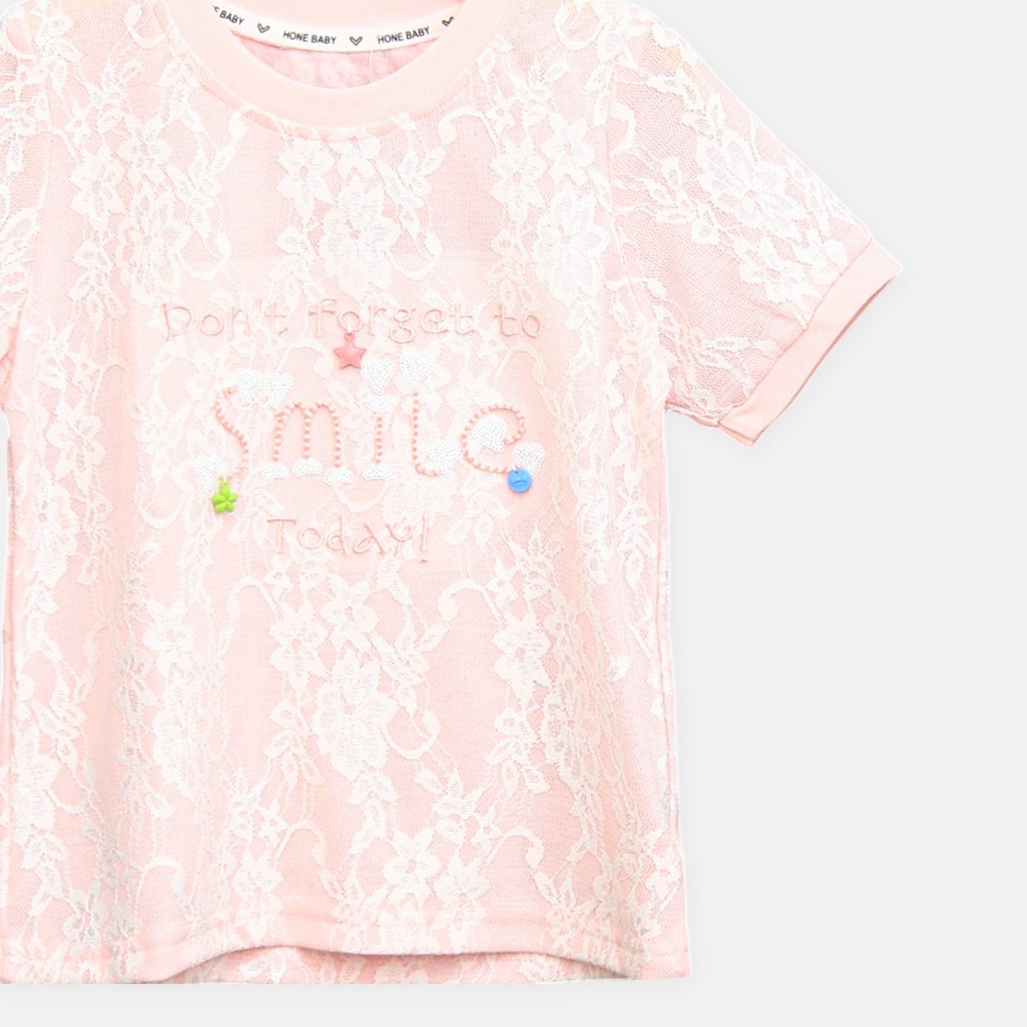 Pink Lace Smile Top