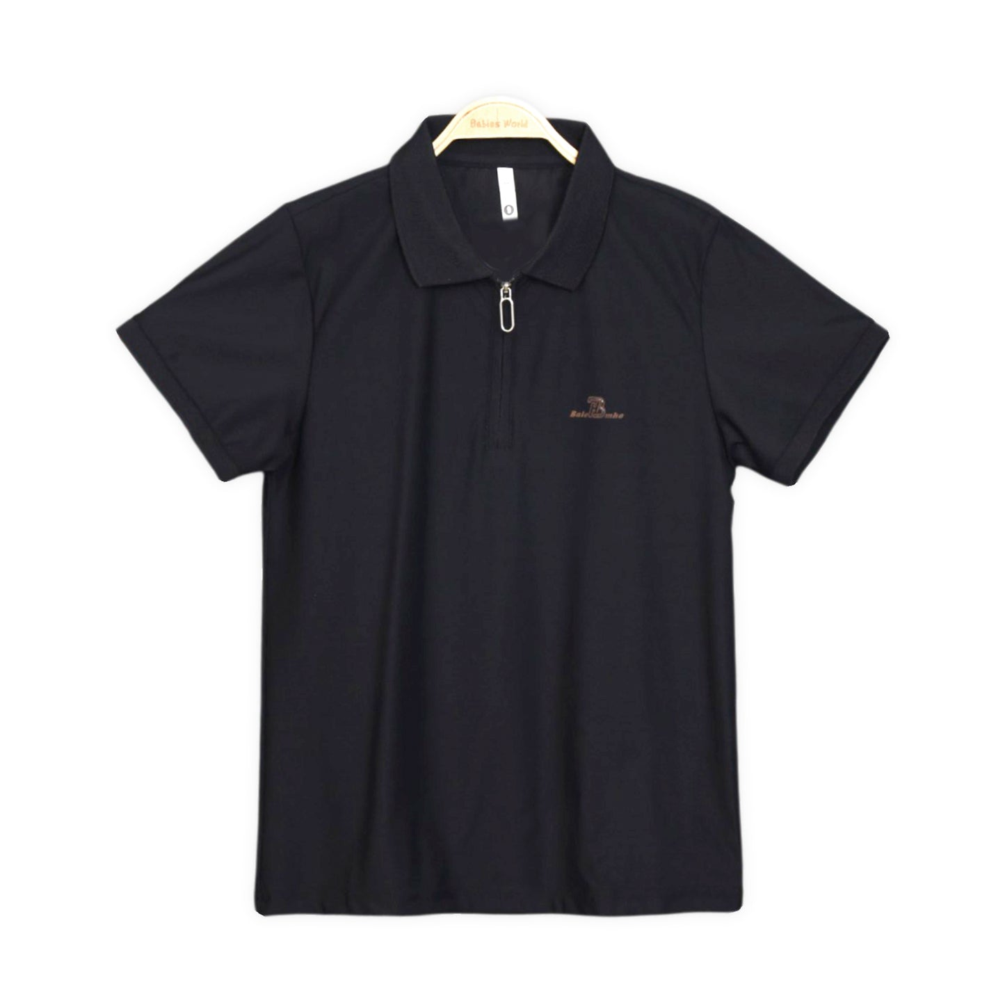 ZIPPER BLACK POLO