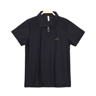 ZIPPER BLACK POLO