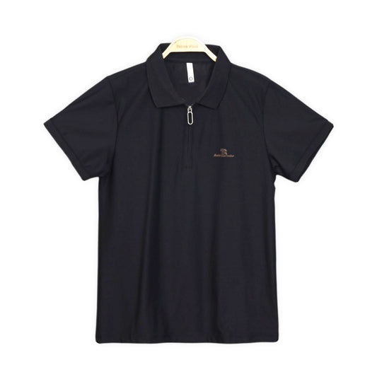 ZIPPER BLACK POLO