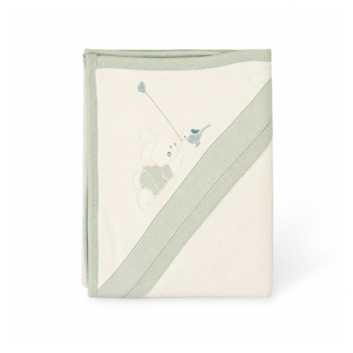 BUNNY WITH BALLOON HOODED BATH TOWEL