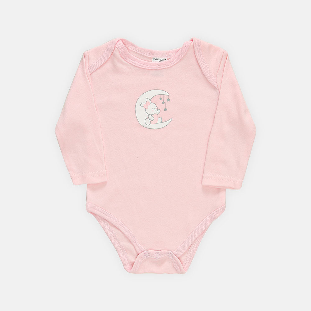 BABY GIRLS GIFT SET PINK AND WHITE PLAYING BUNNY