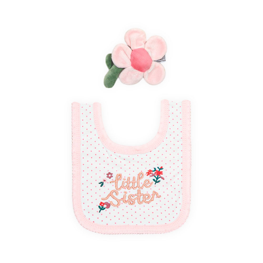 BABY GIRL GIFT SET LITTLE SISTER FLORAL