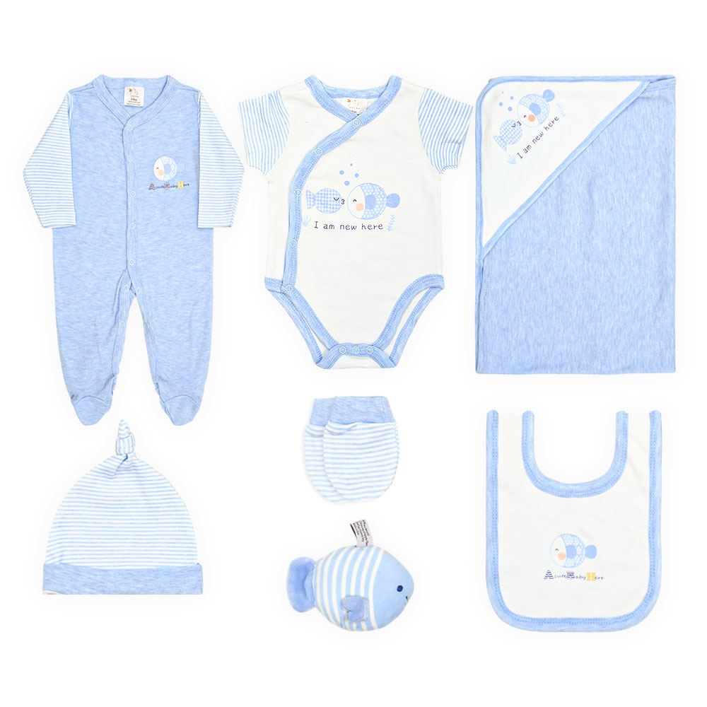 BABY BOY GIFT SET FISH THEME