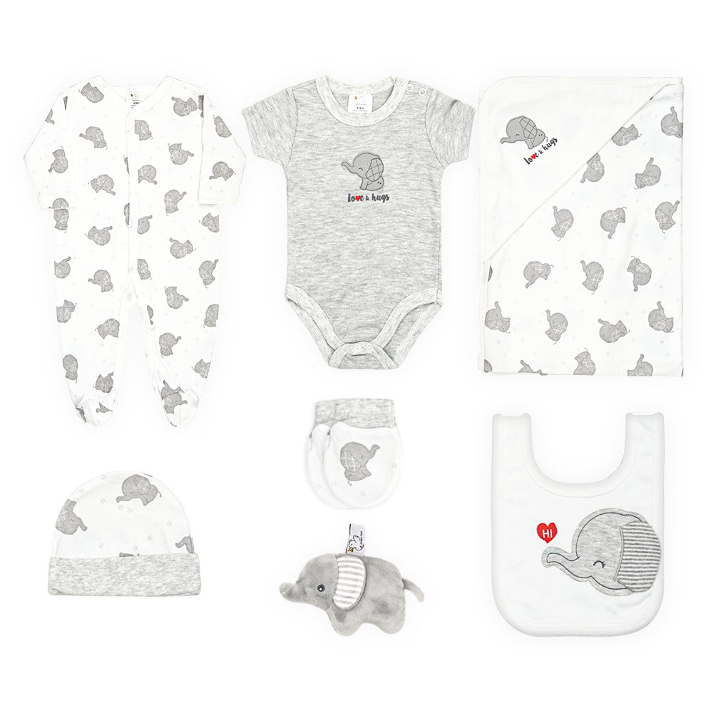 BABY BOY GIFT SET ELEPHANT THEME