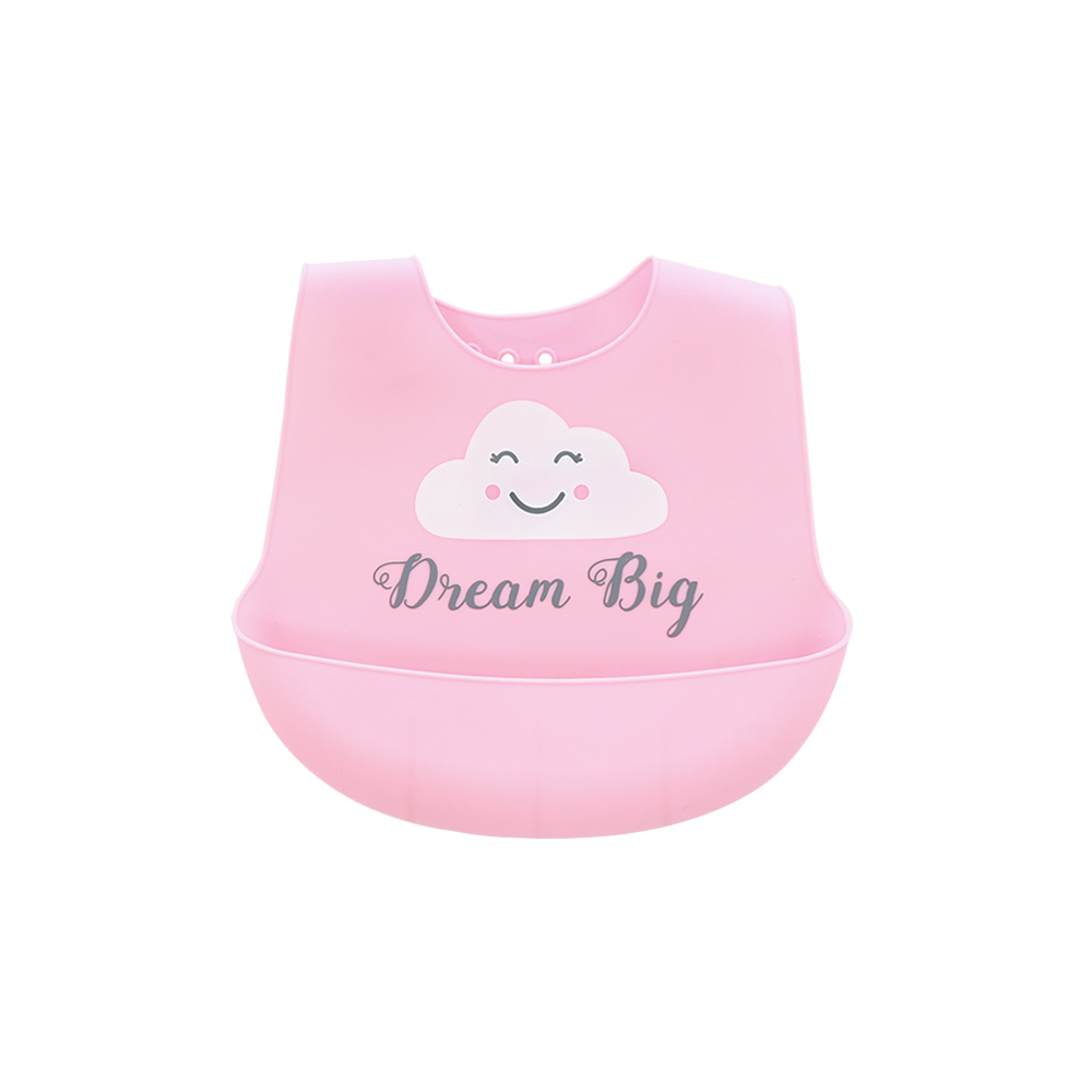 SILICONE BIB-PINK