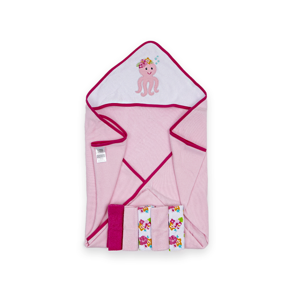 BATH TOWEL WITH 5 FACE TOWELS